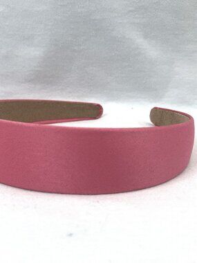 Brand New Bright Pink Satin Non-Slip 1 Inch Wide Headband